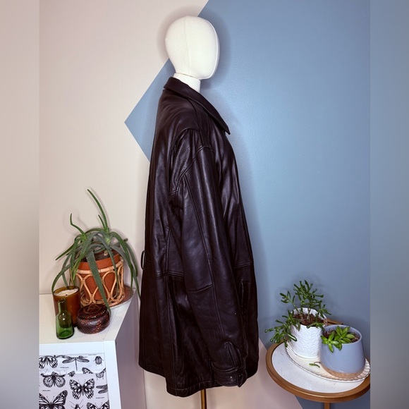 Wilsons Leather XL Tall Black Jacket Thinsulate Insulated 100% Long Car Coat - Picture 4 of 15